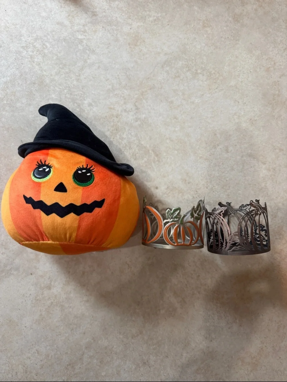 Halloween lot Bath & Body Works lot three wick metal candle holders TY - Picture 2 of 10